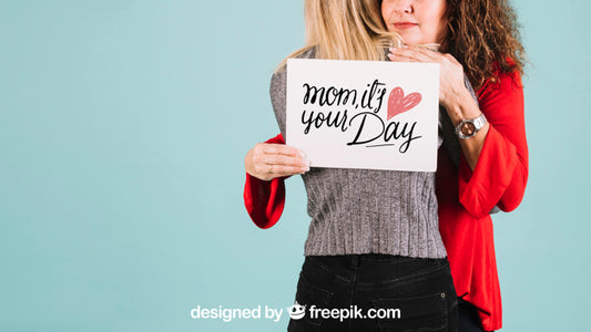 Free Paper Mockup For Mothers Day Psd