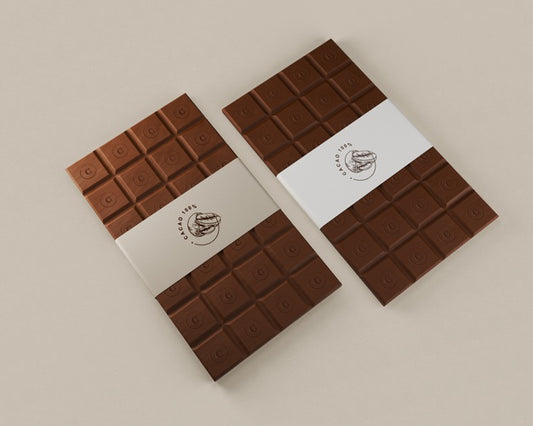Free Paper Packaging For Chocolate Tablets Psd