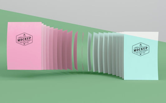 Free Paper Pop Concept Mock-Up Psd