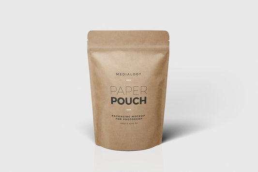 Free Paper Pouch Packaging Mockup