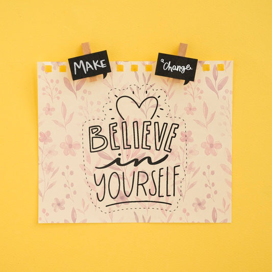Free Paper Sheet With Positive Message Psd