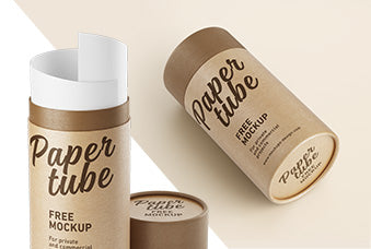 Free Paper Tube Mockup