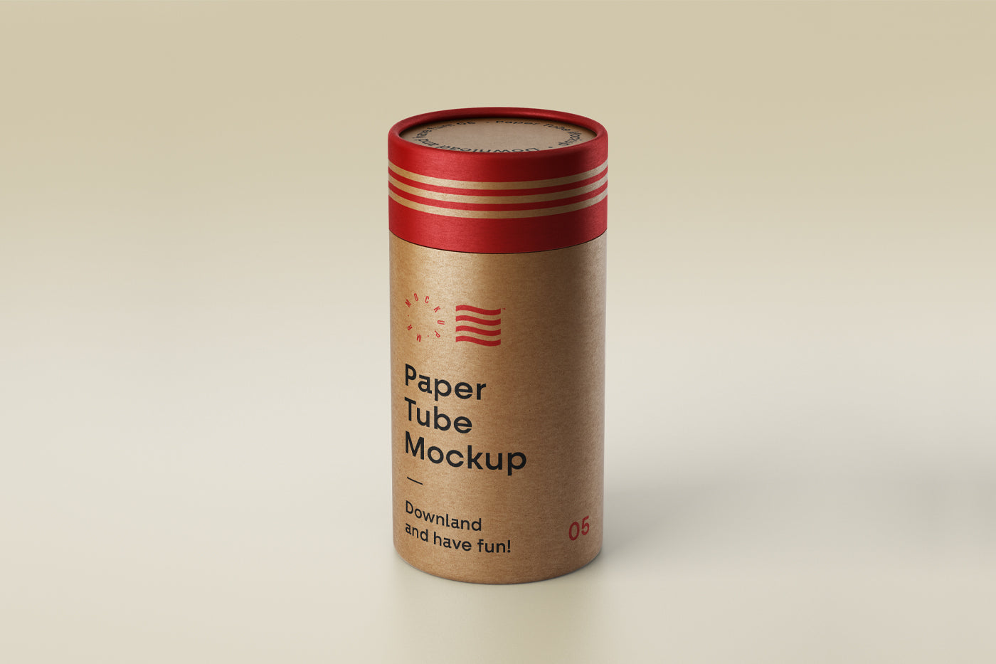 Free Paper Tube Mockup