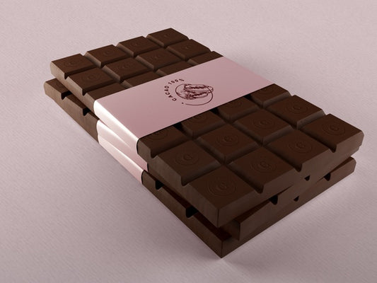 Free Paper Wrap For Chocolate Tablets Mock-Up Psd