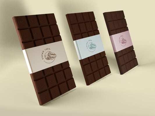 Free Paper Wrapping For Chocolate Tablets Psd