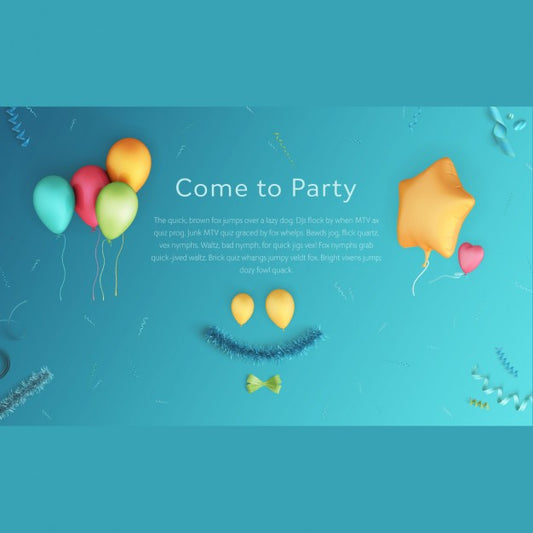 Free Party Scene Mock Up Psd