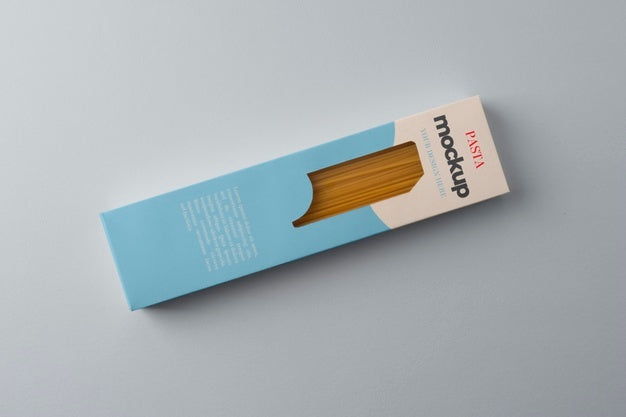 Free Pasta Packaging Mockup Design Psd