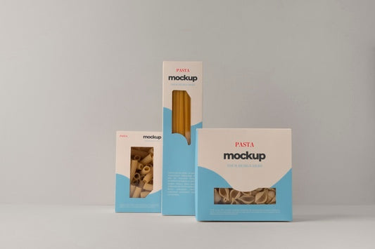 Free Pasta Packaging Mockup Design Psd