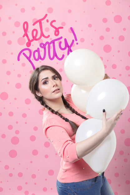 Free Pastel Spring Birthday Concept Psd