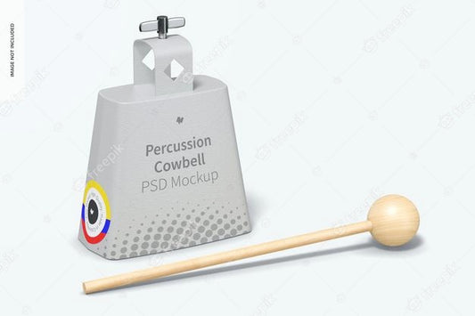 Free Percussion Cowbell Mockup Psd