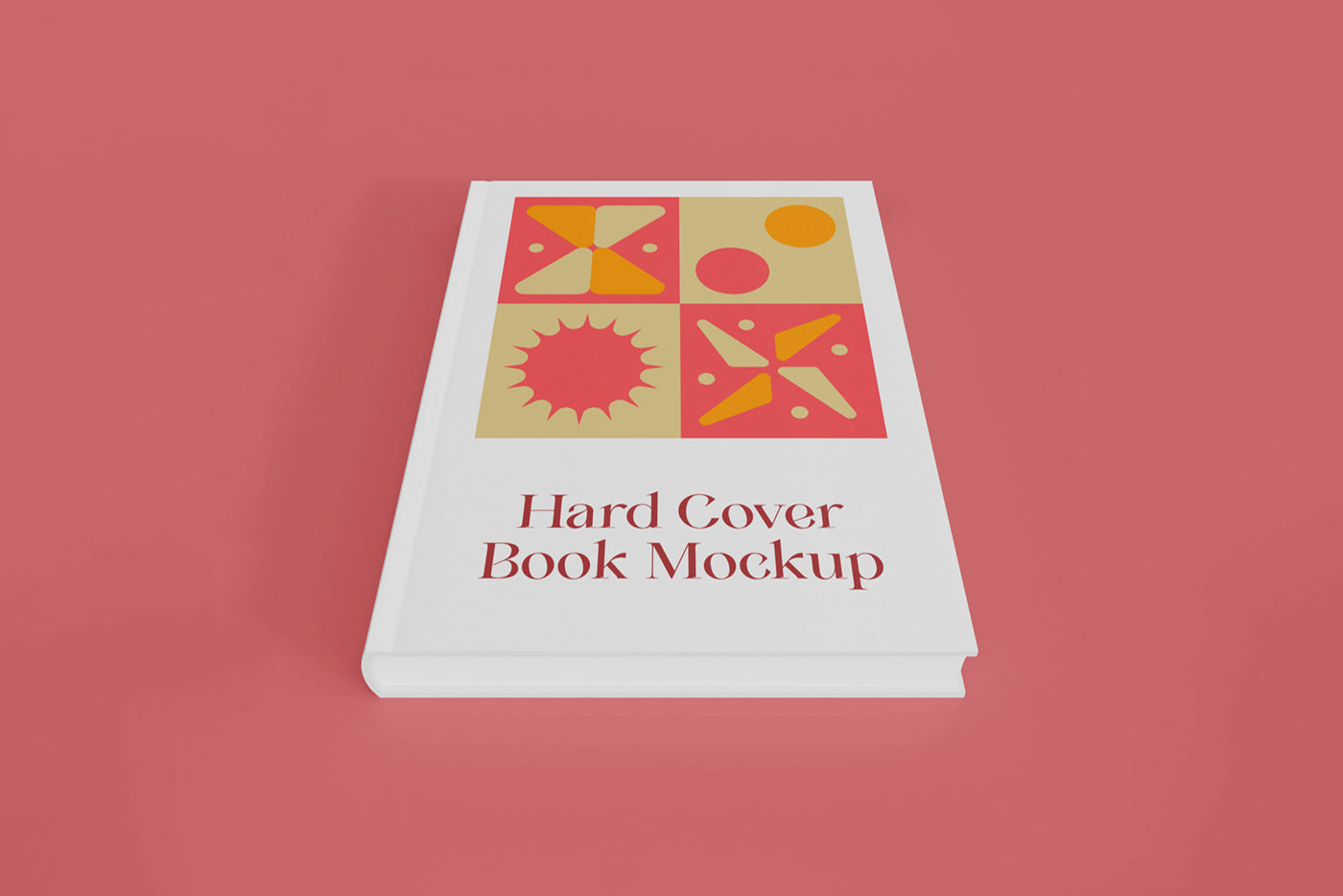 Free Perspective Hard Cover Mockup