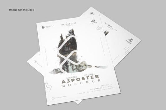 Free Perspective Poster Mockup Psd