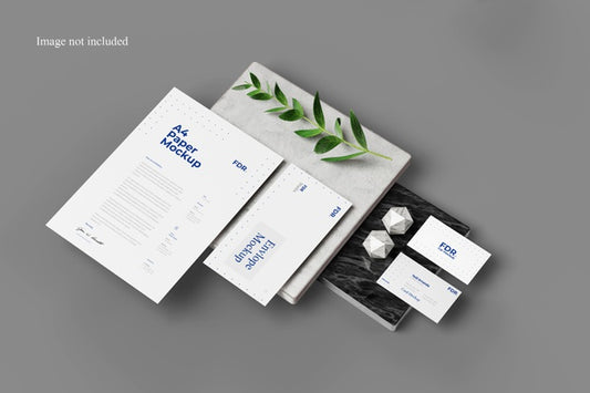 Free Perspective Stationery Mockup Psd