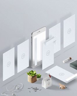 Free Perspective Web & Mobile App Psd Mockup Template-()