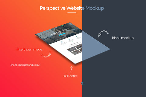 Free Perspective Website Mockup