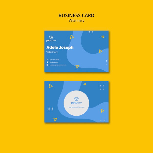 Free Pet Care Veterinary Business Card Template Psd