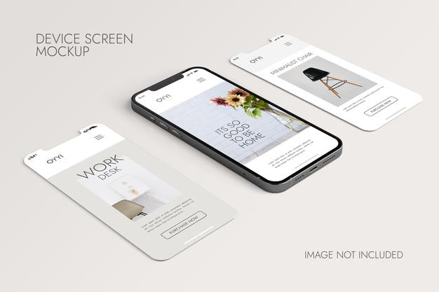 Free Phone And Screen - Ui Ux App Presentation Mockup Psd – CreativeBooster