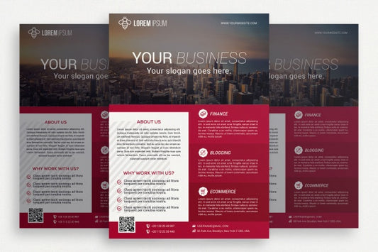 Free Pink Business Brochure Psd