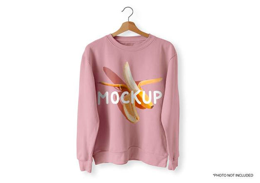 Free Pink Front Sweater Mockup Psd