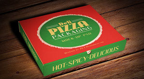 Free Pizza Box Packaging Mock-Up Psd File