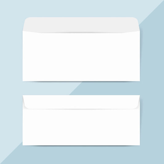 Free Plain Paper Envelope Design Mockup Vector Psd