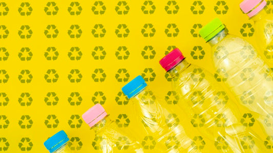 Free Plastic Bottles On Background Mock-Up Psd