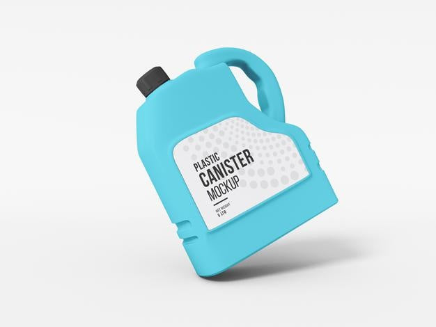 Free Plastic Canister Mockup Psd