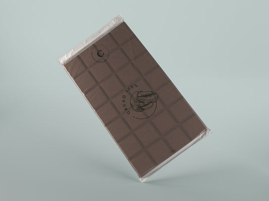 Free Plastic Chocolate Tablet Wrapping Design Psd