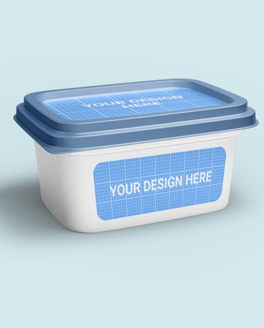 Free Plastic Container Mockup Template