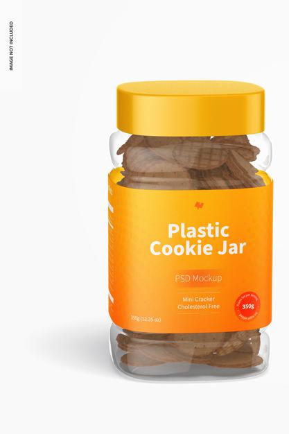 Free Plastic Cookie Jar Mockup Psd