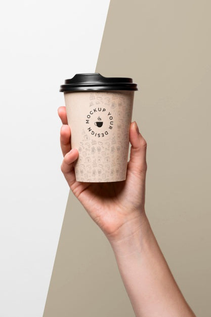 Free Plastic Cup With Coffee Mock Up Psd