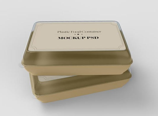 Free Plastic Food Container Mockup Psd