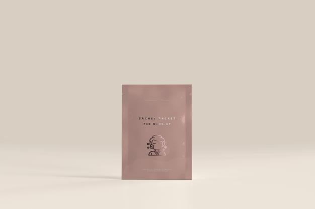 Free Plastic Sachet Packet Mockup Psd