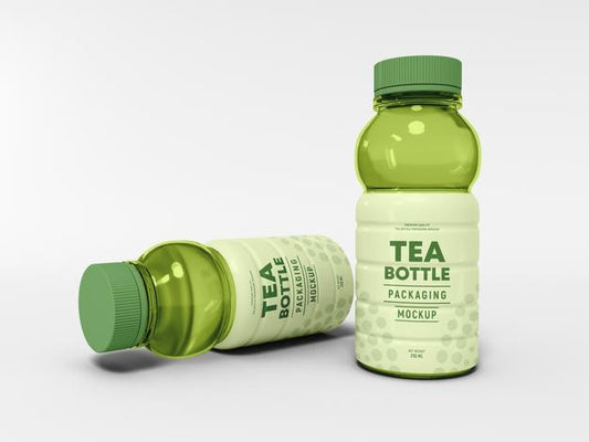 Free Plastic Tea Bottle Mockup Psd