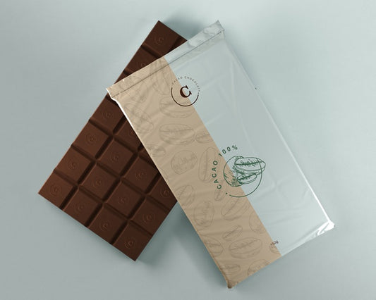 Free Plastic Wrapping For Chocolate Tablet Psd