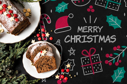 Free Plate With Cookies Prepared For Christmas Holiday Psd