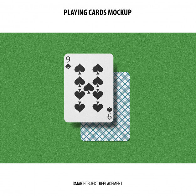 Free Playing Cards Mockup Psd