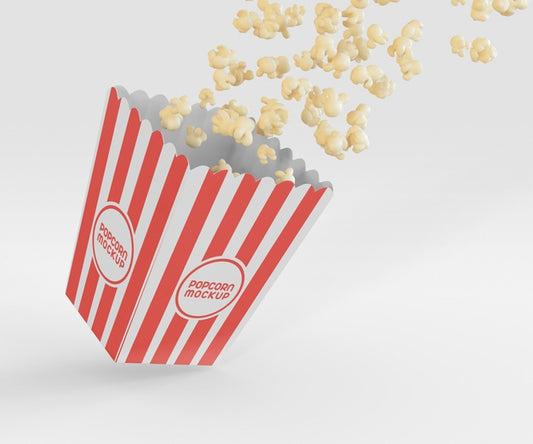 Free Popcorn Box Mockup Psd