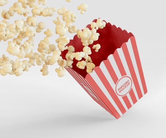 Free Popcorn Box Mockup Psd