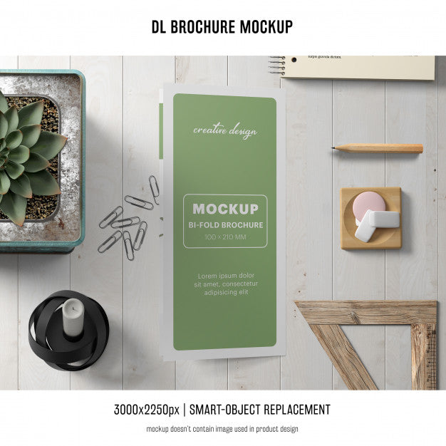 Free Portrait Dl Brochure Mockup Psd