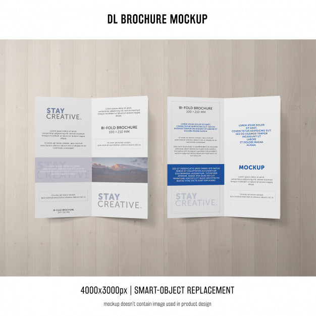 Free Portrait Dl Brochure Mockup Psd