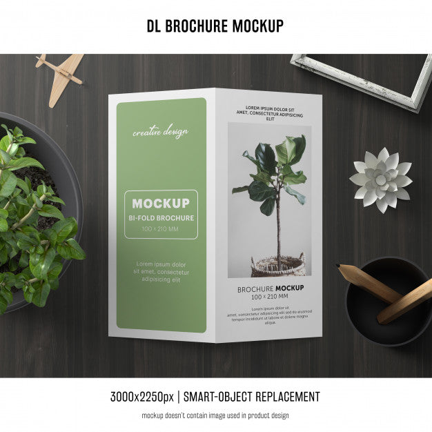 Free Portrait Dl Brochure Mockup Psd