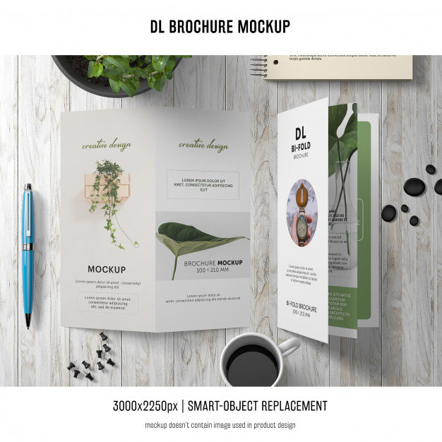 Free Portrait Dl Brochure Mockup Psd