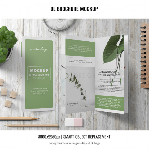 Free Portrait Dl Brochure Mockup Psd