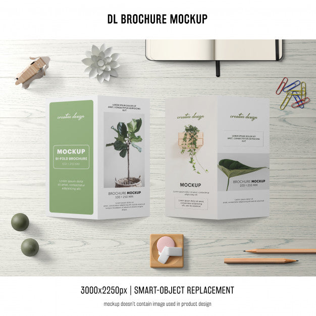 Free Portrait Dl Brochure Mockup Psd