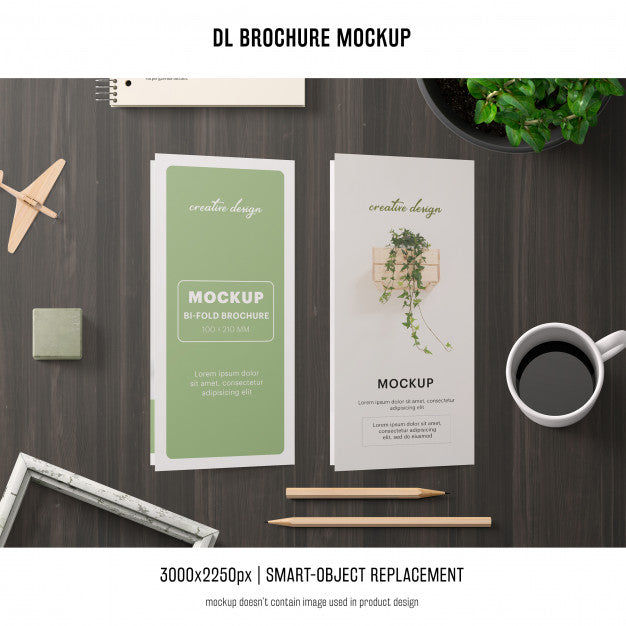 Free Portrait Dl Brochure Mockup Psd