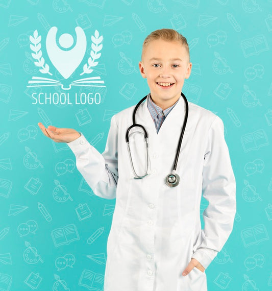 Free Portrait Of Smiley Young Doctor Psd
