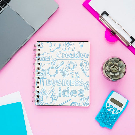 Free Positive Message On Notebook Psd