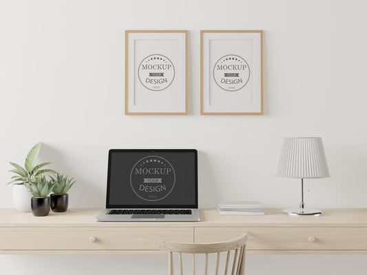 Free Poster Frame In Living Room Mockup Psd