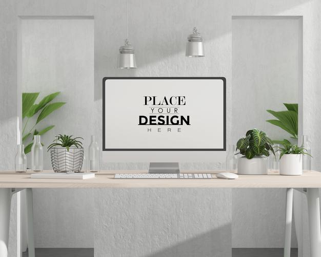 Free Poster Frame In Living Room Psd Mockup Psd